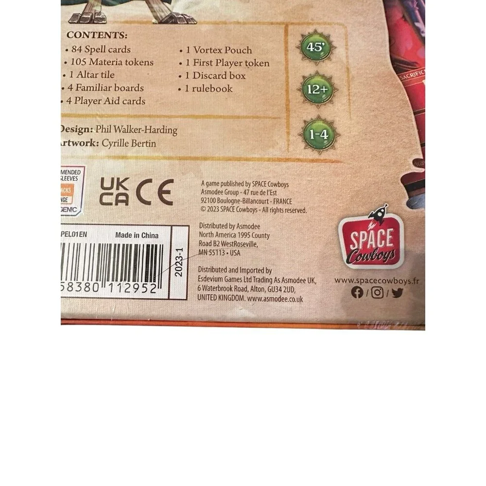 SpellBook Board Game Space Cowboys Phil Walker-Harding Fantasy Magic‎ New